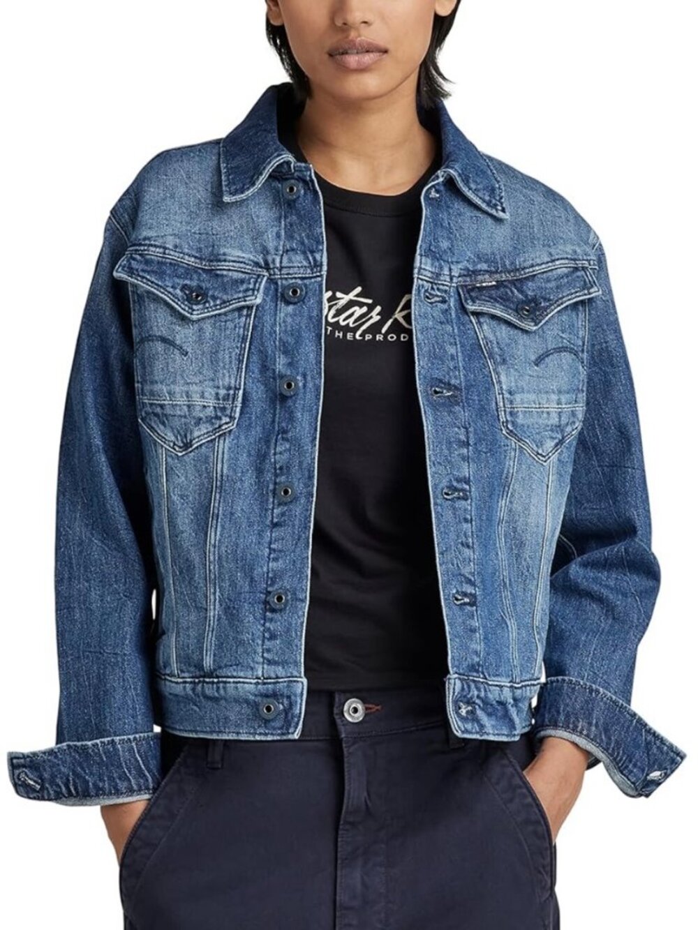 G-Star RAW Arc 3D Denim Jacket NWT Medium Blue Streetwear